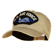 US Air Force Jet Fan Shape Patched Cotton Twill Cap