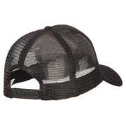 Golf Grandpa Embroidered Solid Cotton Mesh Pro Cap