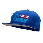 4th Of July Striped Embroidered Prostyle Snapback