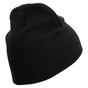 Licensed 173rd Airborne Brigade Combat Team Veteran Embroidered 8 Inch Knitted Short Beanie - Black OSFM