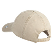 USAF Veteran Embroidered Cotton Twill Brass Buckle Cap - Khaki OSFM