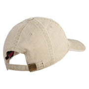 USAF Veteran Embroidered Cotton Twill Brass Buckle Cap - Khaki OSFM