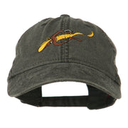 Fishing Floating Jig Embroidered Washed Cap