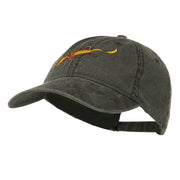 Fishing Floating Jig Embroidered Washed Cap