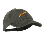 Fishing Floating Jig Embroidered Washed Cap