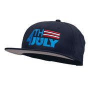 4th Of July Striped Embroidered Prostyle Snapback