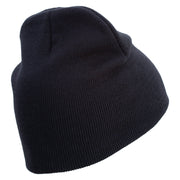 Licensed 173rd Airborne Brigade Combat Team Veteran Embroidered 8 Inch Knitted Short Beanie - Navy OSFM