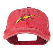 Fishing Floating Jig Embroidered Washed Cap