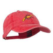 Fishing Floating Jig Embroidered Washed Cap