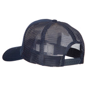 Golf Grandpa Embroidered Solid Cotton Mesh Pro Cap