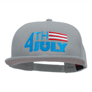 4th Of July Striped Embroidered Prostyle Snapback