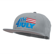 4th Of July Striped Embroidered Prostyle Snapback