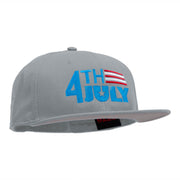 4th Of July Striped Embroidered Prostyle Snapback