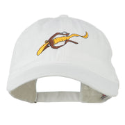 Fishing Floating Jig Embroidered Washed Cap