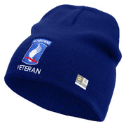 Licensed 173rd Airborne Brigade Combat Team Veteran Embroidered 8 Inch Knitted Short Beanie - Royal OSFM