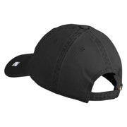 USAF Veteran Embroidered Cotton Twill Brass Buckle Cap - Black OSFM