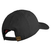 USAF Veteran Embroidered Cotton Twill Brass Buckle Cap - Black OSFM