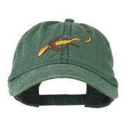 Fishing Floating Jig Embroidered Washed Cap