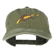 Fishing Floating Jig Embroidered Washed Cap