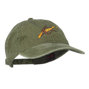 Fishing Floating Jig Embroidered Washed Cap