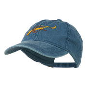 Fishing Floating Jig Embroidered Washed Cap