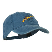 Fishing Floating Jig Embroidered Washed Cap