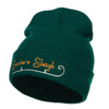 Santa's Sleigh Embroidered Long Beanie