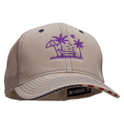 Summer Beach 6 Panel Mesh Flag Mesh Cap