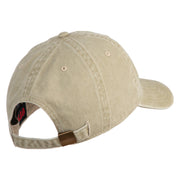 USAF Retired Embroidered Cotton Twill Brass Buckle Cap - Khaki OSFM
