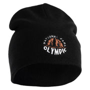 Olympic National Park Embroidered 8" Acrylic Short Beanie - Black OSFM