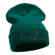 Football Beat Embroidered Long Beanie