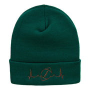 Football Beat Embroidered Long Beanie