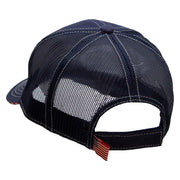 Summer Beach 6 Panel Mesh Flag Mesh Cap