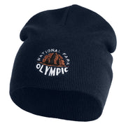 Olympic National Park Embroidered 8" Acrylic Short Beanie - Navy OSFM
