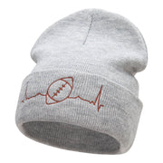 Football Beat Embroidered Long Beanie