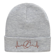 Football Beat Embroidered Long Beanie