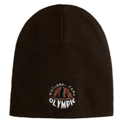 Olympic National Park Embroidered 8" Acrylic Short Beanie - Brown OSFM