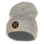 Ujima is Collective Responsibility and Work Embroidered Knitted Long Beanie