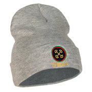 Ujima is Collective Responsibility and Work Embroidered Knitted Long Beanie