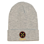 Ujima is Collective Responsibility and Work Embroidered Knitted Long Beanie