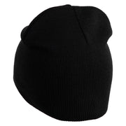 Great Smoky Mountains Embroidered 8" Knit Short Beanie - Black OSFM
