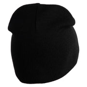 Great Smoky Mountains Embroidered 8" Knit Short Beanie - Black OSFM