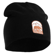 Great Smoky Mountains Embroidered 8" Knit Short Beanie - Black OSFM