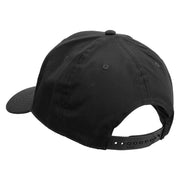 Fishing Bait Icon Embroidered Solid Cotton Twill Prostyle Cap - Black OSFM