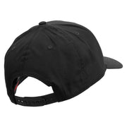 Fishing Bait Icon Embroidered Solid Cotton Twill Prostyle Cap - Black OSFM