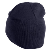 Great Smoky Mountains Embroidered 8" Knit Short Beanie - Navy OSFM