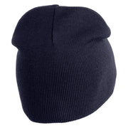 Great Smoky Mountains Embroidered 8" Knit Short Beanie - Navy OSFM