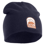 Great Smoky Mountains Embroidered 8" Knit Short Beanie - Navy OSFM