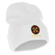 Ujima is Collective Responsibility and Work Embroidered Knitted Long Beanie