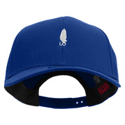 Fishing Bait Icon Embroidered Solid Cotton Twill Prostyle Cap - Royal OSFM